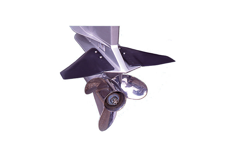 Davis Instruments Doel-Fin Hydrofoil Stabilizer Fin, Black, for Outboard and Stern Drive Motors 5 HP and Up