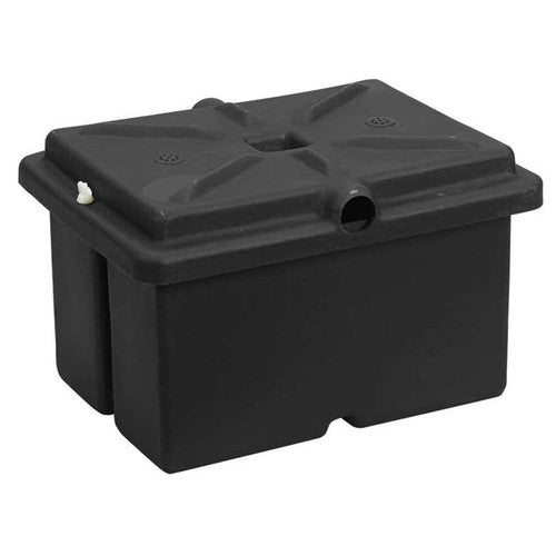 Moeller Marine Battery Box 042333, Holds Two Standard Batteries, 17.5 x 13 x 13 Inches, Black
