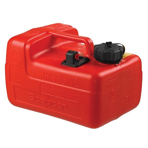 Scepter Above Deck Portable Marine Fuel Tank - 1/4 NPT Fitting, Available in 3.2 to 6.6 Gallon