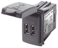 Blue Sea Systems 1039 Dual USB Charger, 12/24V 4.8A, Contura Switch Mount