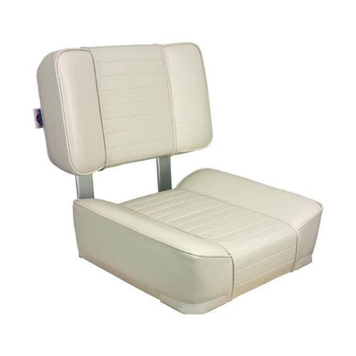 Springfield 1040809 Deluxe Upholstered Boat Seat, White, 19 Inch