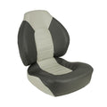 Springfield Fish Pro Mid Back Folding Boat Seat, Charcoal/Gray Marine Vinyl