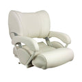 Springfield Marine Twin 46 Flip-Up Boat Seat, Off White Marine-Grade Vinyl, Part 1043001