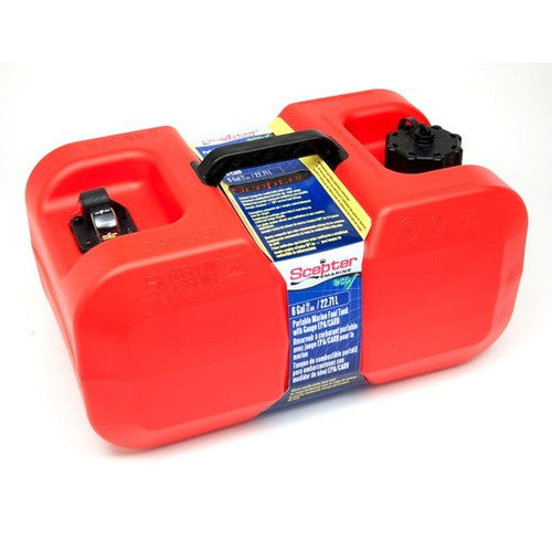 Scepter Under Seat Portable Marine Fuel Tank - Available in 3 Gallon and 6 Gallon