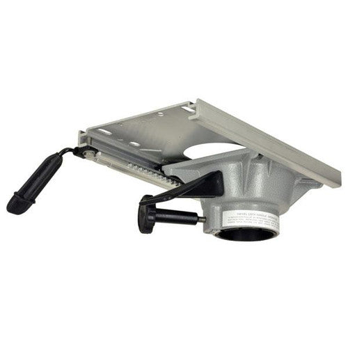 Springfield Marine 2-7/8 Inch TRAC-Lock III Seat Slide and Swivel, Black Aluminum