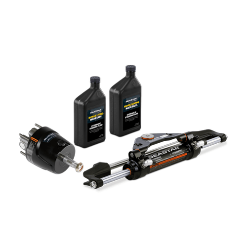 SeaStar HK6400-4 Hydraulic Outboard Steering Kit, Single Engine, No Hose