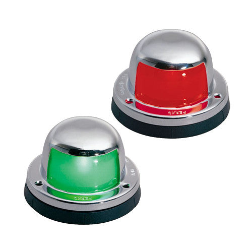 Perko 0963DP0STS Stainless Steel Deck Mount Port and Starboard Side Light Pair