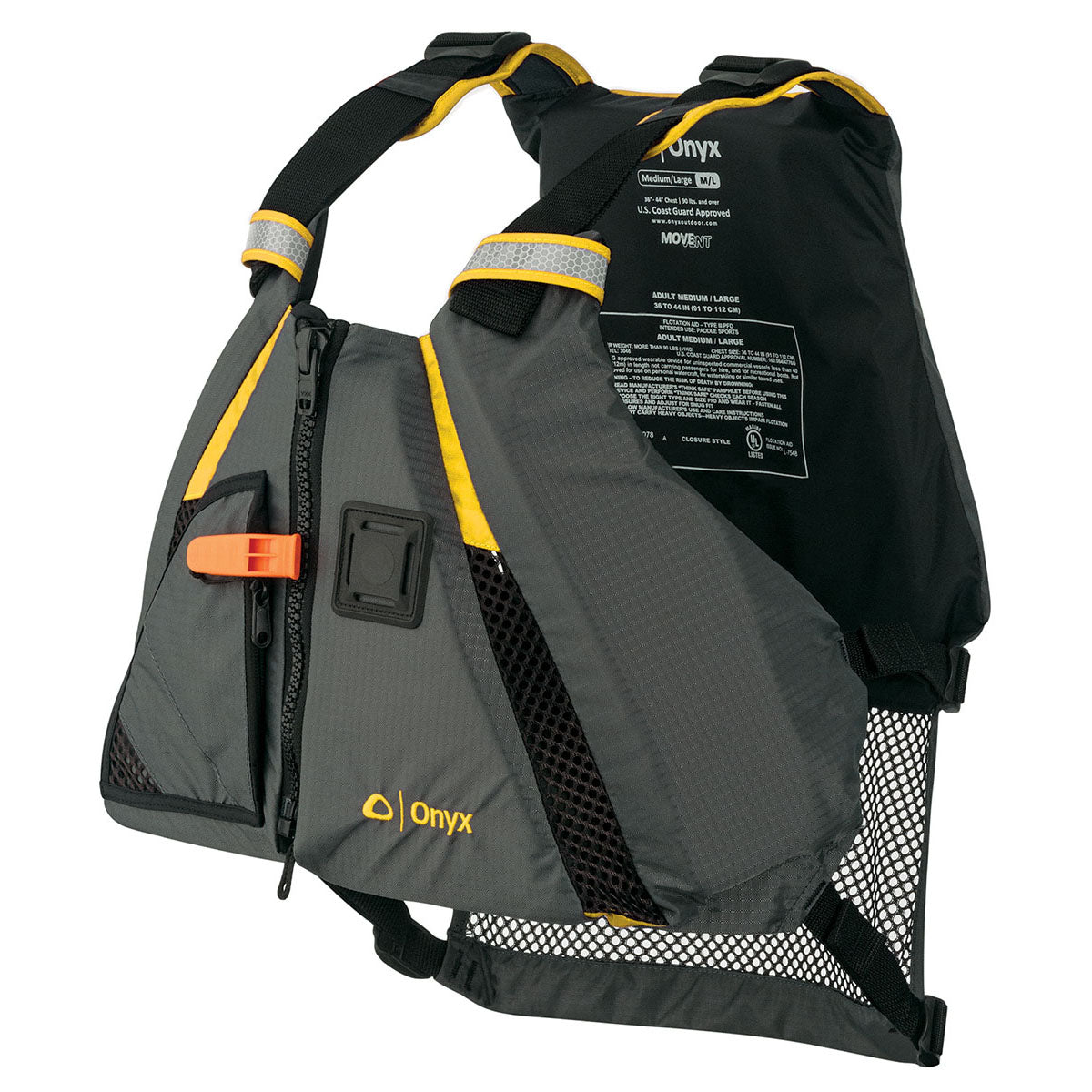 Onyx MoveVent Dynamic Life Jacket - USCG & Transport Canada Approved, X-Small/Small to Medium/Large