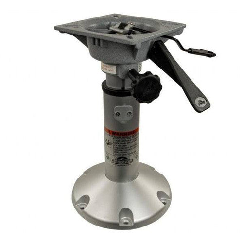 Springfield Marine Mainstay Air-Powered Adjustable Pedestal 1250100-L1, 2-3/8" Post, 14"-20", Locking Swivel