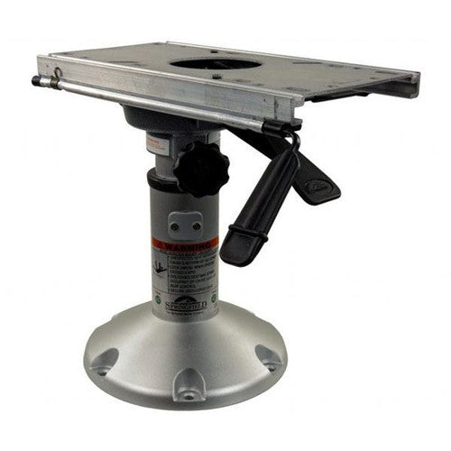 Springfield Mainstay 1250250-L1 Adjustable Boat Seat Pedestal, 2-3/8 Inch Post, Slide and Swivel, 12.5 to 16 Inches