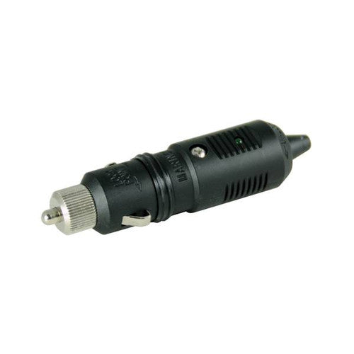 Marinco SeaLink 12V Plug, Black - 10 Amp Marine Power Plug (12VPG)