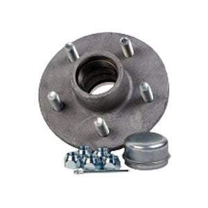 CE Smith 1 Inch Trailer Hub Kit, Galvanized, 5 x 4.5 Inch Bolt Pattern, 1250 lb Capacity (13215)