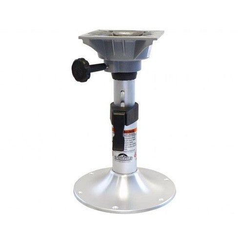 Springfield Adjustable Seat Pedestal, 13 to 18 Inch, 2-3/8 Inch Anodized Post, 10 Inch Round Base, Part 1440334