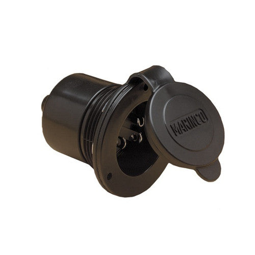 Marinco 150BBI On-Board Charging Inlet, 15-Amp 125-Volt AC, Black
