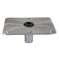 Springfield KingPin 7 Inch x 7 Inch Stainless Steel Boat Seat Base, Satin Finish (1620001)