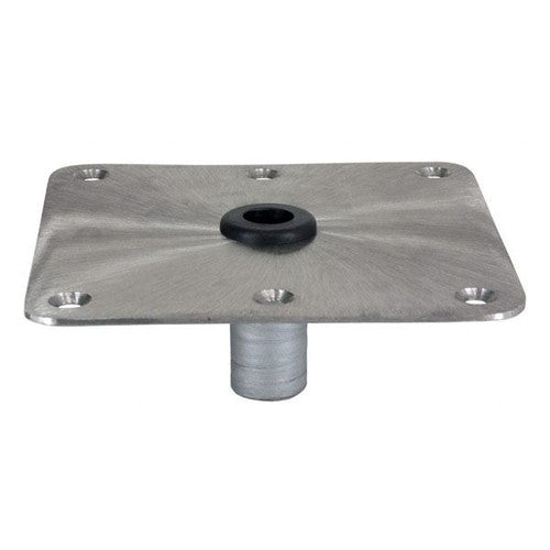 Springfield KingPin 7 Inch x 7 Inch Stainless Steel Boat Seat Base, Satin Finish (1620001)