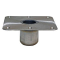 Springfield Spring-Lock Square Seat Pedestal Base, Stainless Steel Satin Finish, Replaces 703024 - 1640013-CL