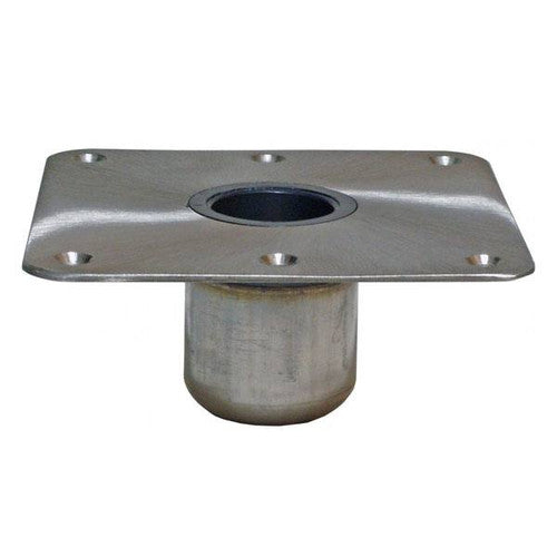Springfield Spring-Lock Square Seat Pedestal Base, Stainless Steel Satin Finish, Replaces 703024 - 1640013-CL
