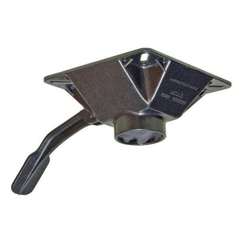 Springfield 1680203 Locking Spring-Lock Seat Mount Swivel, 6-5/8 Inch Square, Black Powder Coat