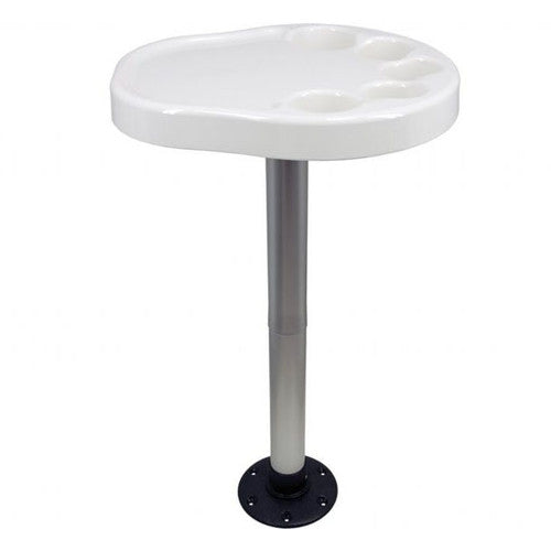Springfield Party Platter Table Package, Large Boat Table with 5 Cup Holders