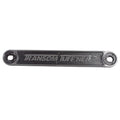 Springfield Transom Tuff'Ner 1780223 Support Plate, 2 Inch x 15 Inch Cast Aluminum, Black