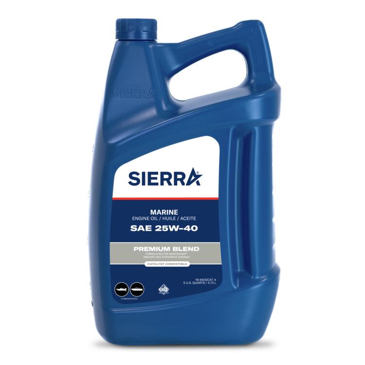 Sierra Catalyst Oil 25W-40, 5 Quart (4.7 L), 18-9400CAT-4