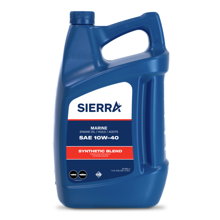 Sierra 10W-40 FC-W Semi-Synthetic Outboard Engine Oil - Available in Quart and Gallon