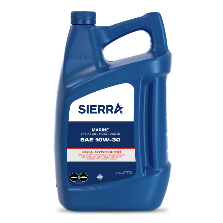 Sierra 10W-30 Full Synthetic Marine Engine Oil - Available in Quart and Gallon Sizes