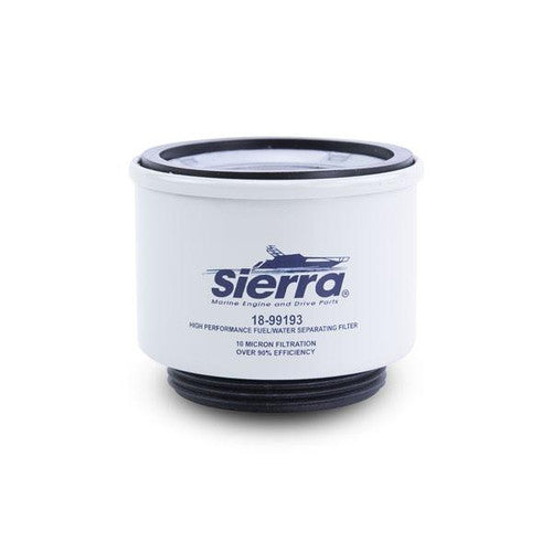 Sierra 18-99193 Canister Fuel Water Separator Filter, 10 Micron, Evinrude Outboard