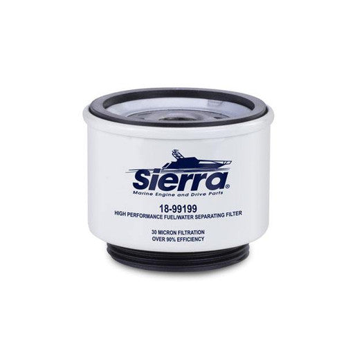 Sierra 18-99199 Canister Fuel/Water Separator Filter, 30 Micron, Spin-On Design