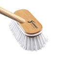 Shurhold Stiff Deck Brush with 48 Inch Wood Handle, 6 Inch Bristle Head (1950)