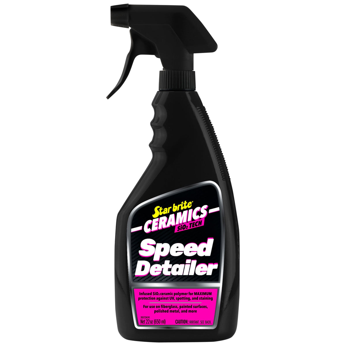 Star brite Ceramics Speed Detailer Spray, SiO2 Ceramic Shine & UV Protection, 22 oz