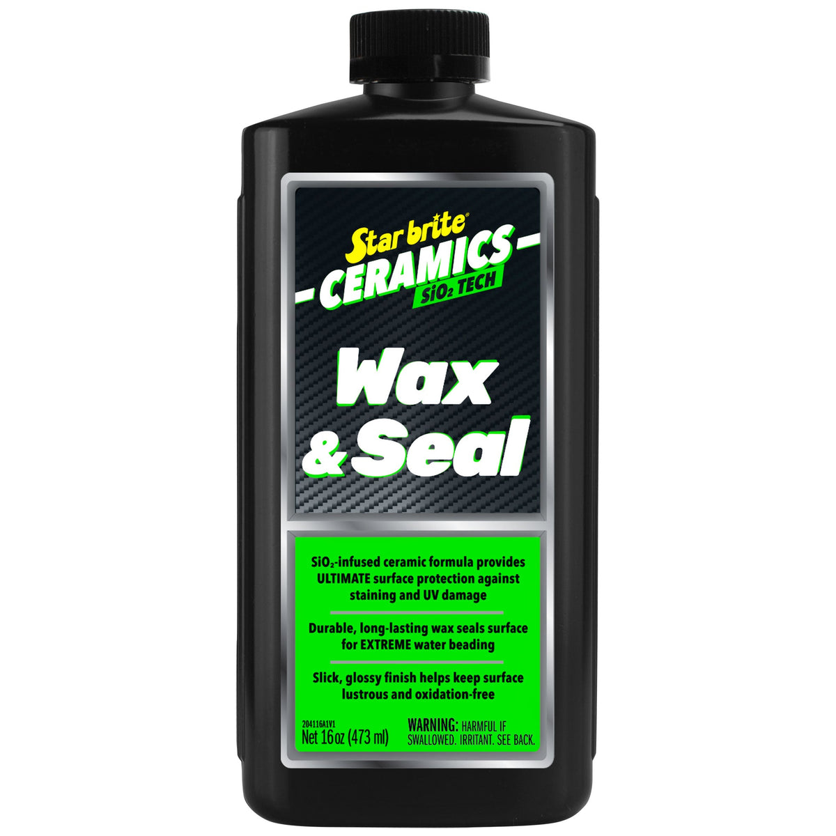 Star brite Ceramics Wax & Seal - SiO2 Ceramic Boat Wax for Fiberglass, Gelcoat and Painted Surfaces, 16 oz
