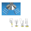 Garelick Stainless Steel Toggle Bolt Anchors 21026, 6-Pack, Fits All Garelick Seat Pedestal Bases