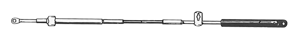 Uflex C5X12 Engine Control Cable for Mercury and Mercruiser, 12 Feet, 3.75 Inch Stroke