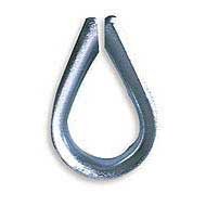 Whitecap 3/8 Inch Black Nylon Rope Thimble - 3650BP