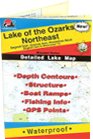 Fishing Hot Spots Lake of the Ozarks Waterproof Fishing Map, L160