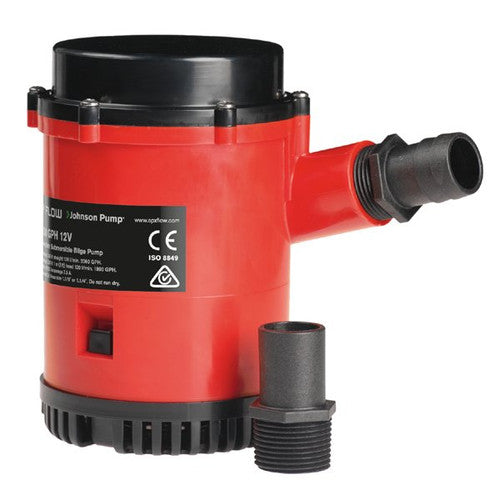 Johnson Pump Magnum 2200 GPH Bilge Pump, 12V Submersible Heavy Duty