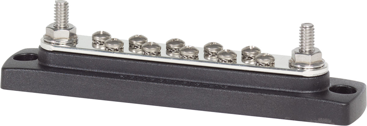 Blue Sea Systems 2301 150 Amp Common BusBar with 10 Terminal Screws