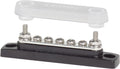 Blue Sea Systems 2314 MiniBus Common Bus Bar, 5 x #8-32 and 2 x #10-32 Studs, 100A, with Cover