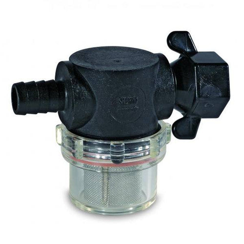 Shurflo Fresh Water Swivel Nut Strainer 1/2 Inch Barb Inlet, Part 255-325