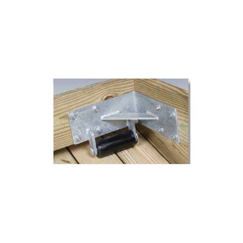 Tie Down Engineering Inside Roller Ramp Bracket 26431, Galvanized Steel with Rubber Roller, 5 x 11 x 1/4 Inch, Left and Right Pair