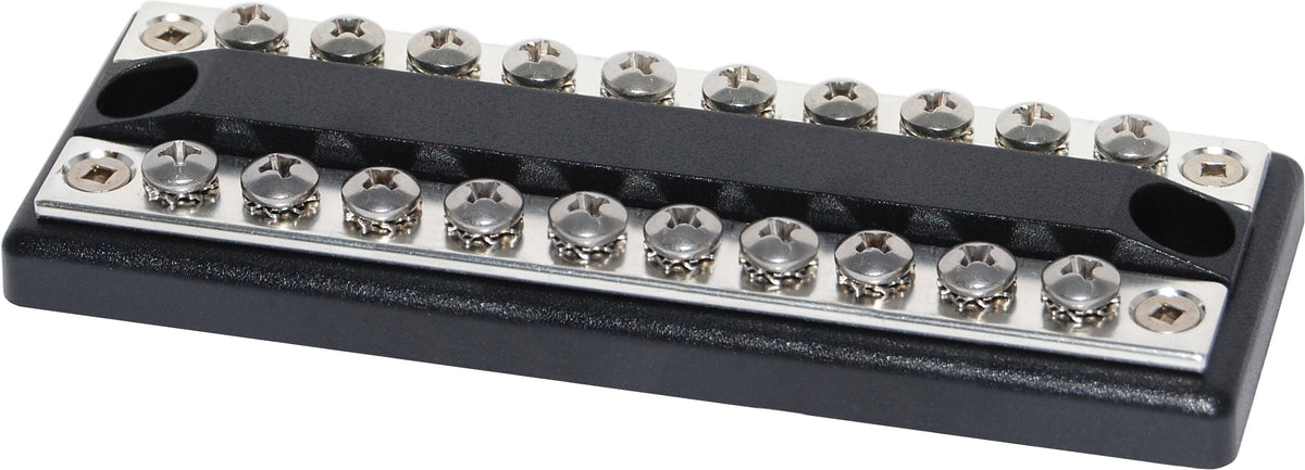 Blue Sea Systems 2702 DualBus Plus Common BusBar, Positive and Negative, 150A DC