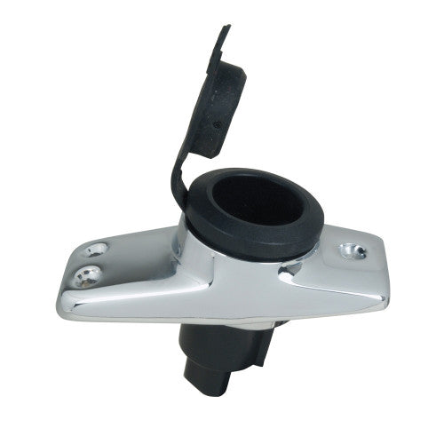 Perko 1059P00DP Chrome-Plated 2-Pin Plug-In Light Base, 16 Degree Rake, Fits 1330 and 1630 Series