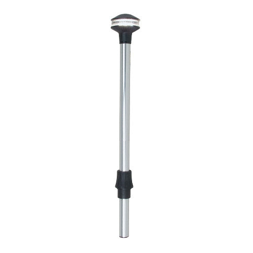 Perko 1440DP4CHR Inland Series White All-Round Pole Light, 36 Inch, 0 Degree Rake