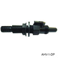 T-H Marine AHV-92 Aerator Spray Head, 90 Degree Fixed Flange, White, 3/4 Inch Barb with Shut-Off Valve