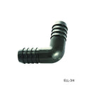 T-H Marine ELL-118 90 Degree Barbed Elbow Hose Fitting, 1-1/8 Inch ID Hose
