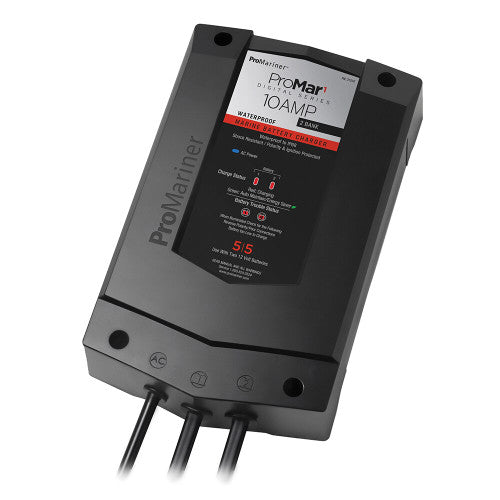 ProMariner ProMar1 DS Onboard Marine Battery Charger - 10 Amp 2 Bank to 15 Amp 3 Bank