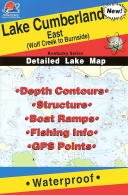 Fishing Hot Spots Lake Cumberland East Topographic Fishing Map (L443)