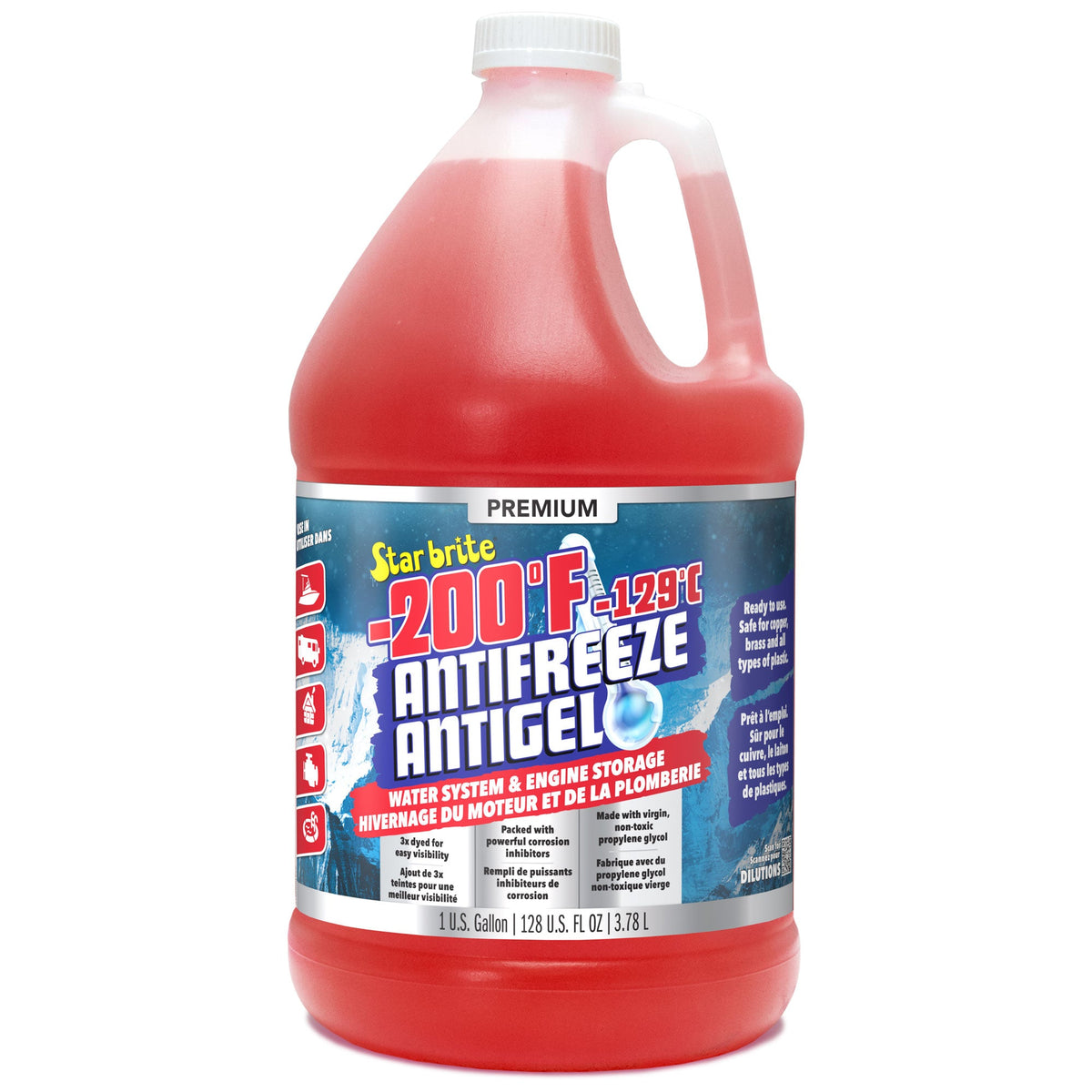 Star brite -200 F Antifreeze for RV, Boat, and Water Systems, Propylene Glycol Formula